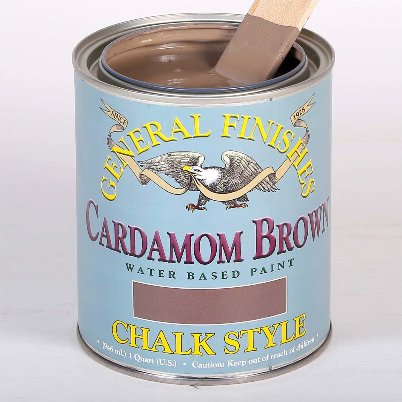 Cardamom Brown Chalk Style Paint