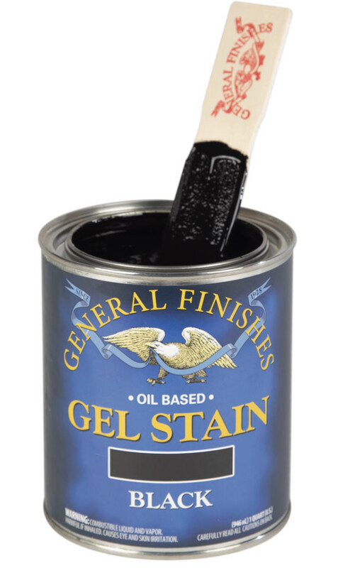 Dented Black Gel Stain Quart