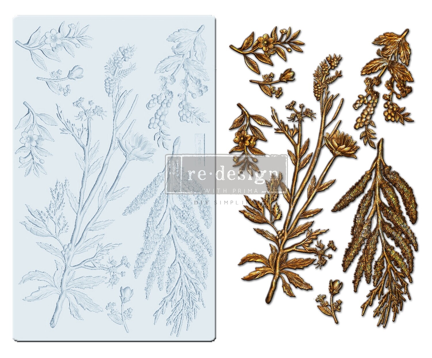 REDESIGN DECOR MOULDS® – HERBOLOGY – 5″X8″, 8MM THICKNESS