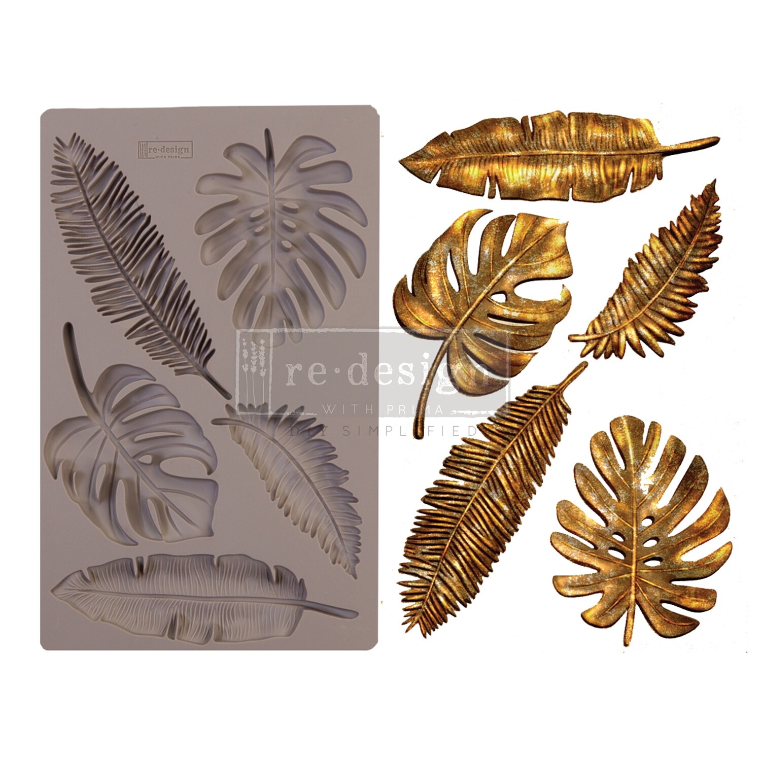 REDESIGN DECOR MOULDS® – MONSTERA – 5″ X 8″, 8MM THICKNESS
