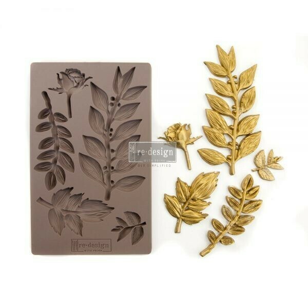 REDESIGN DÉCOR MOULDS® 5″X8″ – LEAFY BLOSSOMS
