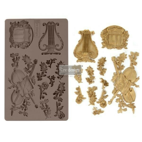 REDESIGN DÉCOR MOULDS® -MUSICAL JOURNEY 5″X 8″ 8 MM THICKNESS