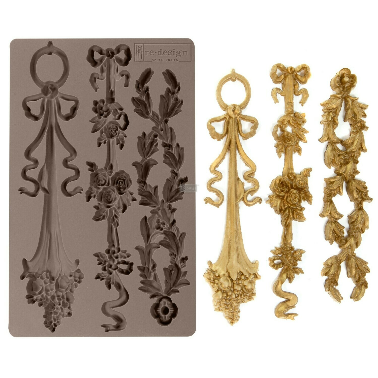 REDESIGN DÉCOR MOULDS® – SORRENTO LAURELS 5″X 8″ 12MM THICKNESS