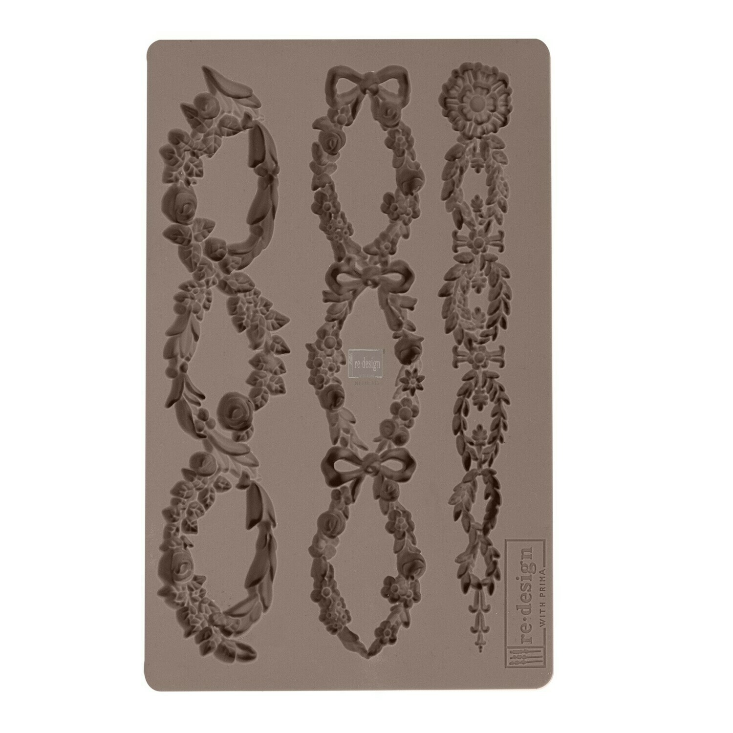 REDESIGN DÉCOR MOULDS® -FLORAL CHAIN 5″X 8″ 8 MM THICKNESS