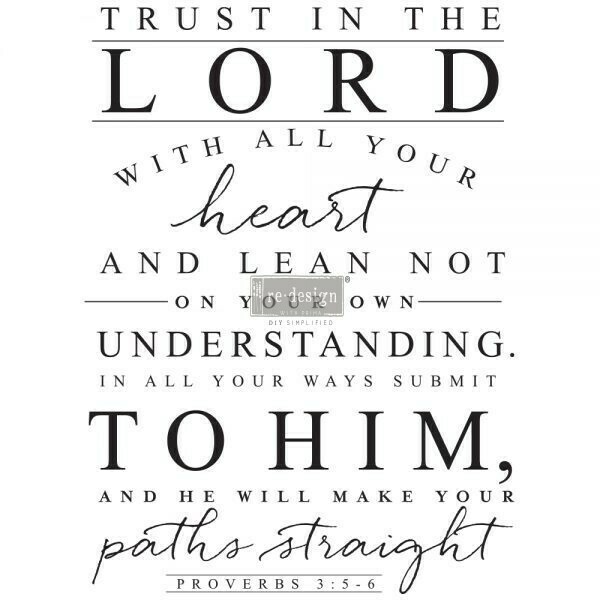 REDESIGN DECOR TRANSFERS® – TRUST IN THE LORD