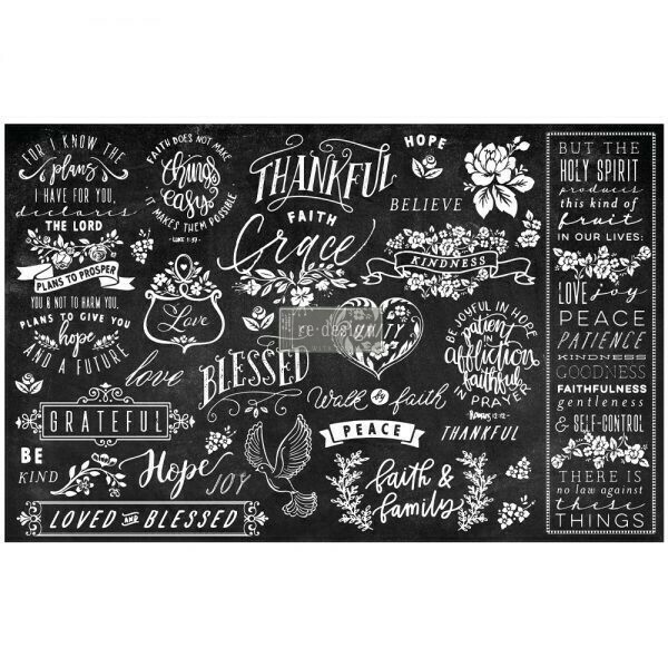 DÉCOUPAGE DÉCOR TISSUE PAPER – THANKFUL &amp; BLESSED II