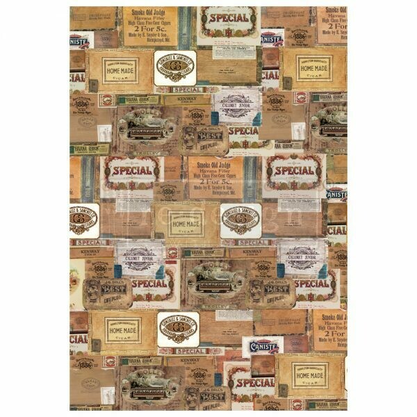 REDESIGN DECOR TRANSFERS® – VINTAGE CIGAR BOX