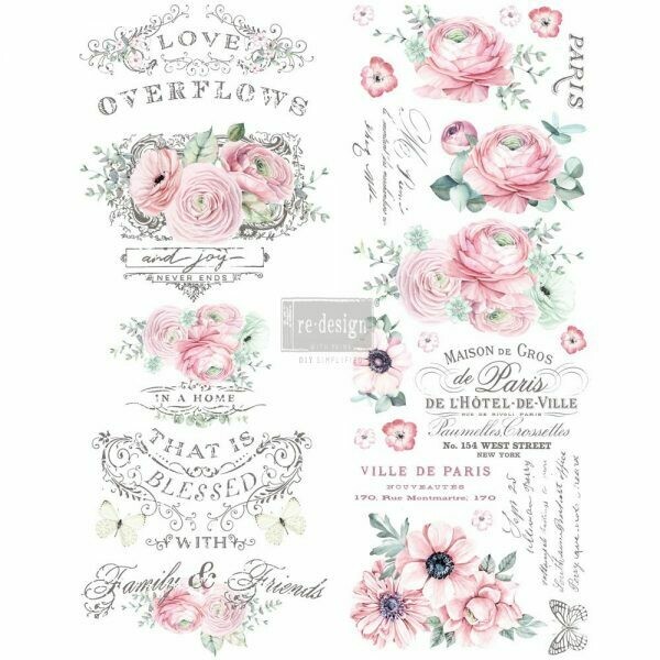 REDESIGN DÉCOR TRANSFERS® – OVERFLOWING LOVE