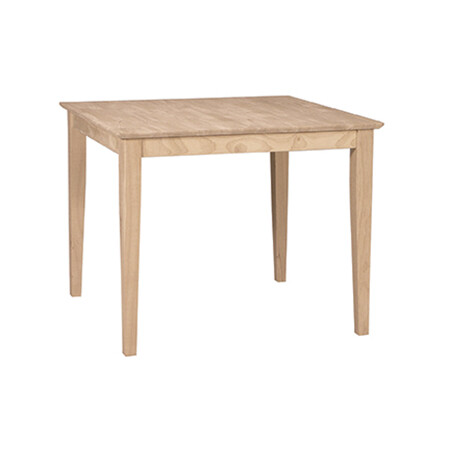 Square Table / Shaker Legs Reverse bevel edge