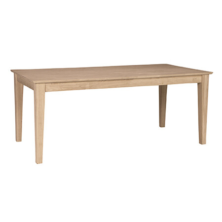 Table w/ Shaker legs Reverse bevel edge