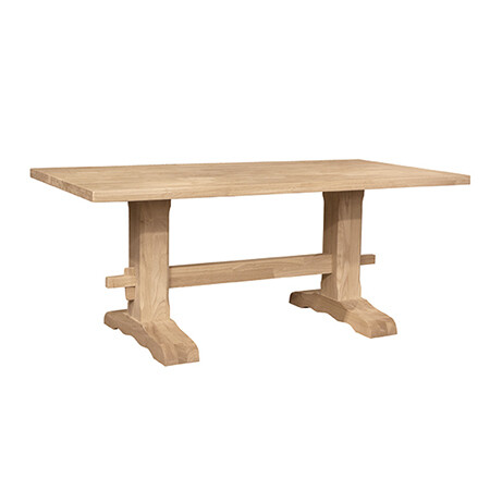 Trestle Table (top only) / Trestle Table Base
Eased edge (2&#39;&#39; built up edge)