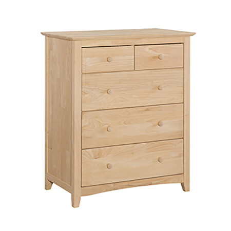 Lancaster 5-Drawer Carriage Chest. Solid wood panel sides &amp; full extension drawer glides