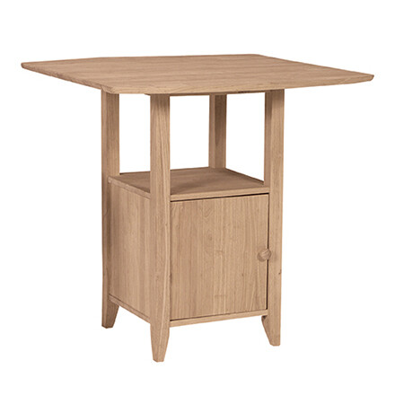 Dropleaf Bistro Table Reverse bevel edge