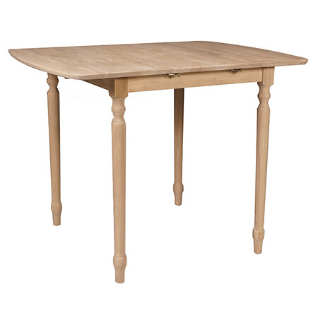 Butterfly Leaf Table (top only) / Turned Legs Reverse bevel edge, Also available T-330T, T-342T, T-30S, T-36S, T-42S legs