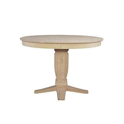 Round Pedestal Table (top only) / Java Gathering Pedestal
Reverse bevel edge, Also available with T-8G Round Pub Pedestal