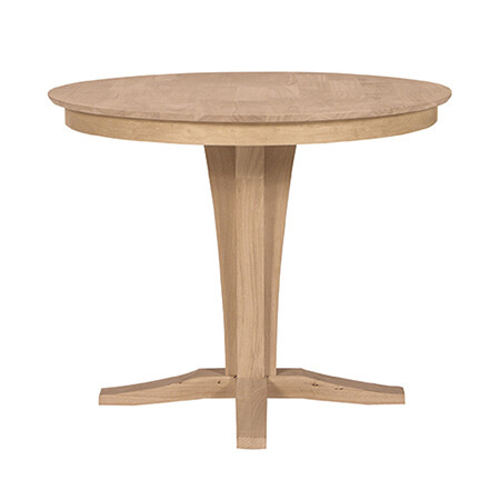 Verona Pub Table (top only) / Verona Pedestal
Reverse bevel edge