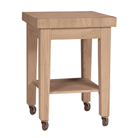 Castored Kitchen Work Center
Butcher block top (pre-oiled)
