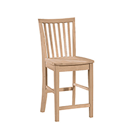 Mission Stool. 30&#39;&#39;H stool also available (265-30B)