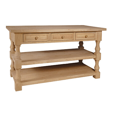 Tuscan Kitchen Island 3 hooks on right side