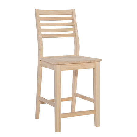 24 Inch Aspen Ladderback Stool