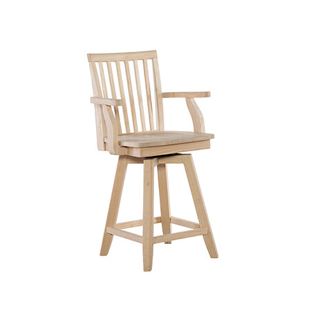 24&#39;&#39; Mission Arm Swivel 30&#39;&#39;H stool available
