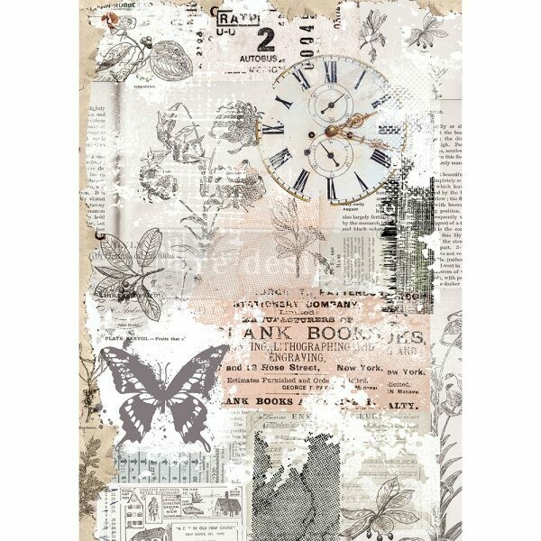 DÉCOR RICE PAPER – Herb&#39;s Memory - 11.5&quot; x 16.25&quot;