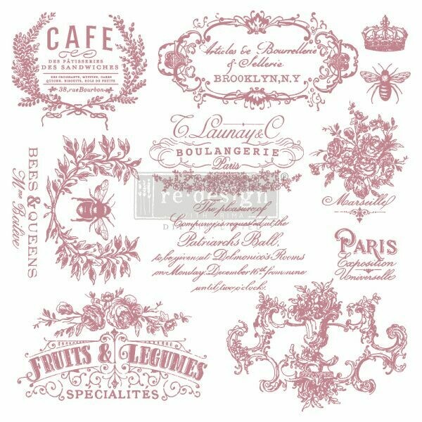 Decor Clear-Cling Stamp - I See Paris - 12x12