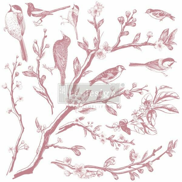 Decor Clear-Cling Stamp - Springtime - 12x12
