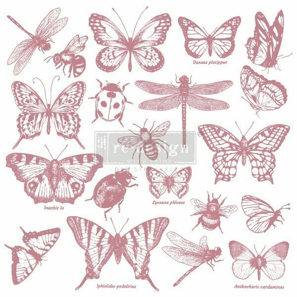 Decor Clear-Cling Stamp - Monarch Collection - 12x12