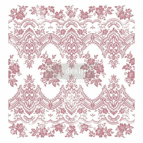 Decor Clear-Cling Stamp - Vintage Wallpaper - 12x12