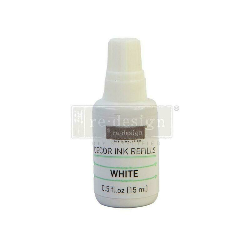DÉCOR Ink Refill – White - 0.5 oz refill