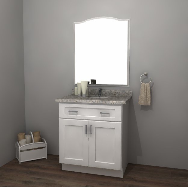 Vanity Sink Base Cabinet - 30&quot;W x 21&quot;D x 34 1/2&quot;H