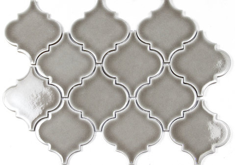 Dove Gray Arabesque Tile