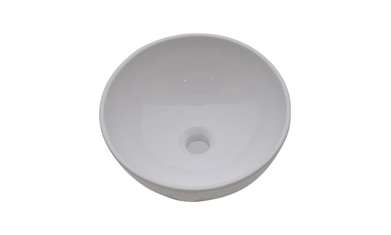 Top Mounted White Porcelain Bathroom Vanity Sink - 15 x 15