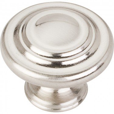 Arcadia Cabinet Knob 107, Finishes: Satin Nickel