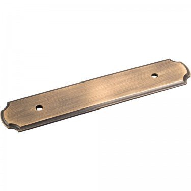 Cabinet Pull Backplate B812-96, Finishes: Antique Brushed Satin Brass