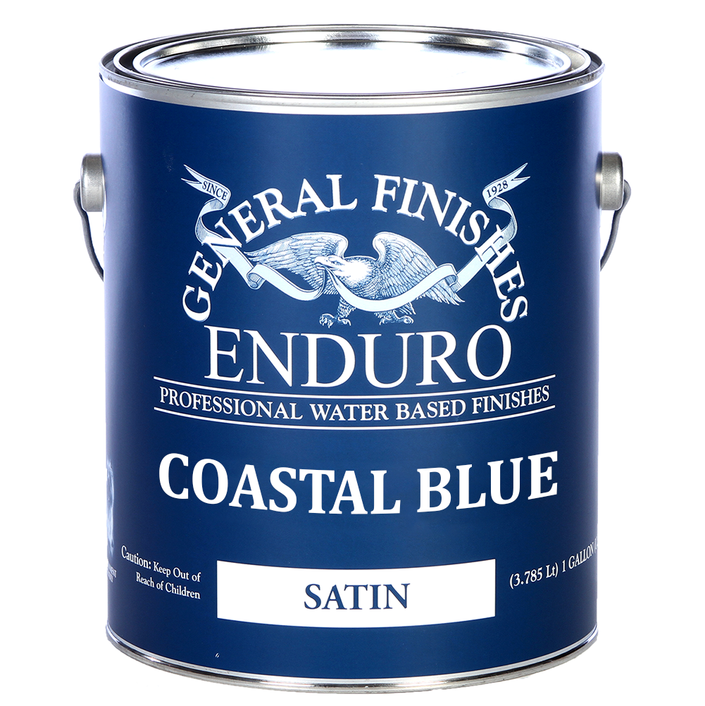 Coastal Blue Poly Satin