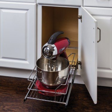 11-3/8&quot; Polished Chrome Pullout Basket for 12&quot; Cabinet Opening