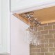 Satin Nickel Under Cabinet Stemware Rack