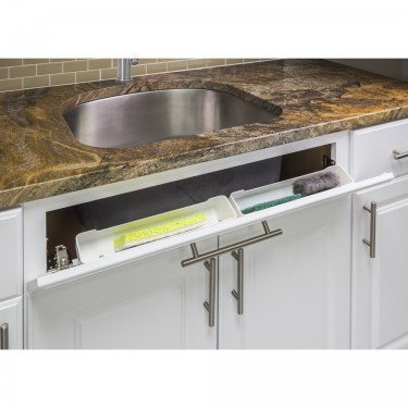 11-11/16&quot; Plastic Tipout 2 Shallow Tray Set