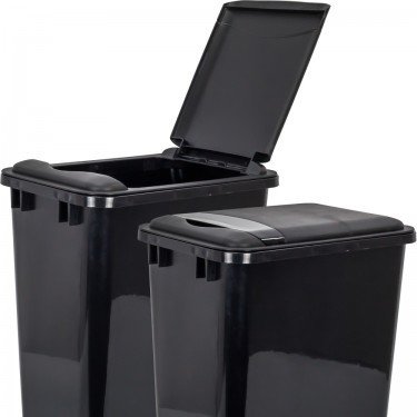 Black Lid for 50 Quart Plastic Waste Container