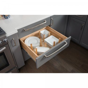 Peg Board Drawer Insert with 12 Pegs