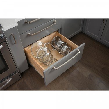 Accessory Pot Organizer for Peg Board System, Holds Up to 5 Pots and/or Pans