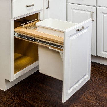 Top Mount Soft-Close Single Trash Can Unit - for 15&quot; Opening