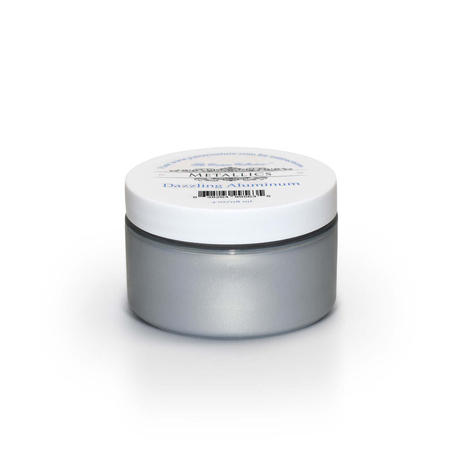 Paint Couture Metallic Paint - Dazzling Aluminum, Size: 4 oz