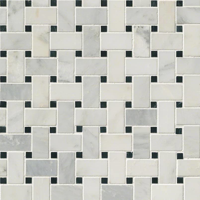 Arabescato Basketweave Honed