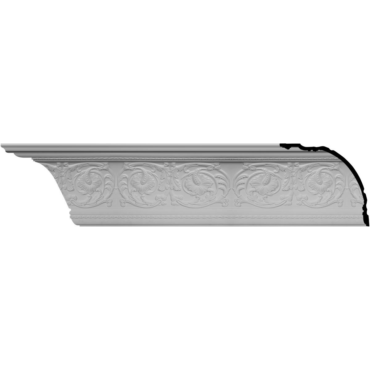 Marcella Crown Molding - 16 3/8&quot;H X 16 1/2&quot;P X 23 3/8&quot;F X 82&quot;L