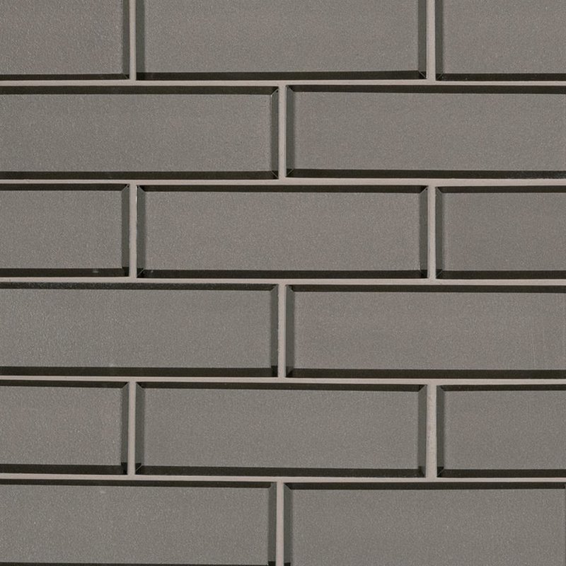 Champagne Bevel Subway Glass Tile