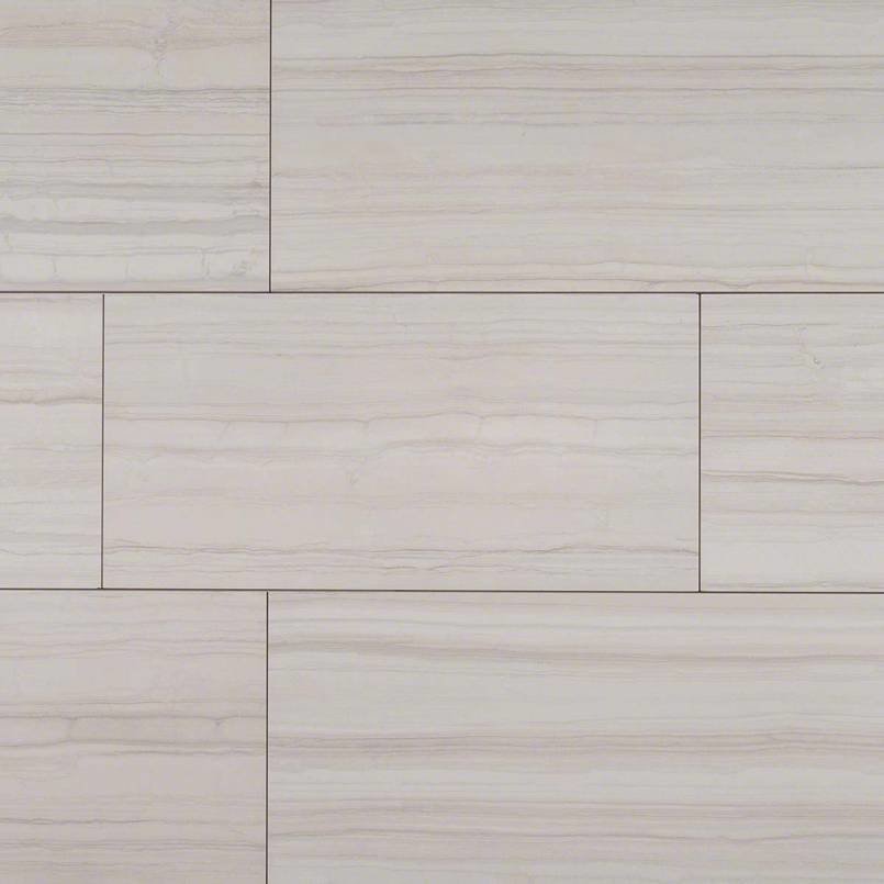 Sophie White Porcelain Tile 12x24