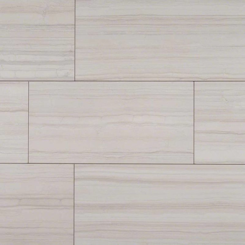 Sophie White Porcelain Tile 12x24